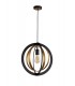 Ceiling Pendant, 1 x E27, Black, Satin Gold - 3