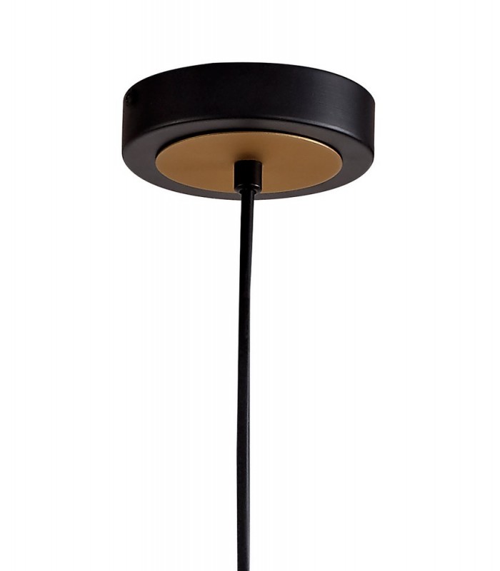 Ceiling Pendant, 1 x E27, Black, Satin Gold - 6
