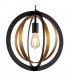 Ceiling Pendant, 1 x E27, Black, Satin Gold - 7