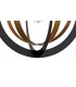 Ceiling Pendant, 1 x E27, Black, Satin Gold - 9
