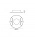 Inground Driveover 2 Light, 2 x 6W LED, 3000K, 236lm, IP67, IK10, Anthracite - 2