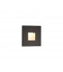 Recessed Square Wall Lamp, 1 x 1.8W LED, 3000K, 70lm, IP65, Black - 1