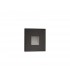 Recessed Square Wall Lamp, 1 x 1.8W LED, 3000K, 70lm, IP65, Black - 3