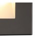 Recessed Square Wall Lamp, 1 x 1.8W LED, 3000K, 70lm, IP65, Black - 6