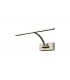 Small 1 Arm Wall Lamp, Picture Light, 1 x 6W LED, 3000K, 470lm, Satin Nickel - 3