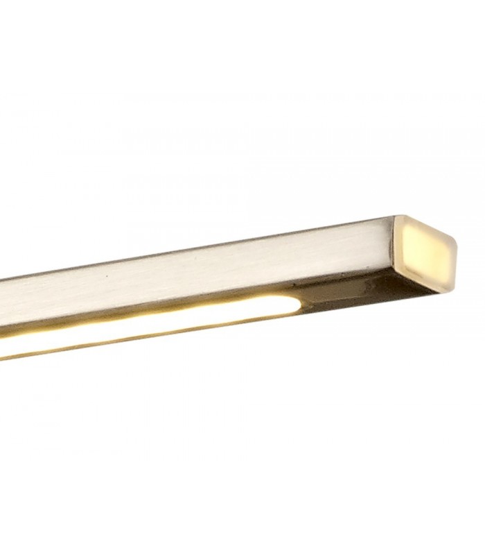 Small 1 Arm Wall Lamp, Picture Light, 1 x 6W LED, 3000K, 470lm, Satin Nickel - 8