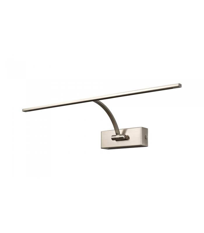 Large 1 Arm Wall Lamp, Picture Light, 1 x 10W LED, 3000K, 850lm, Satin Nickel - 3
