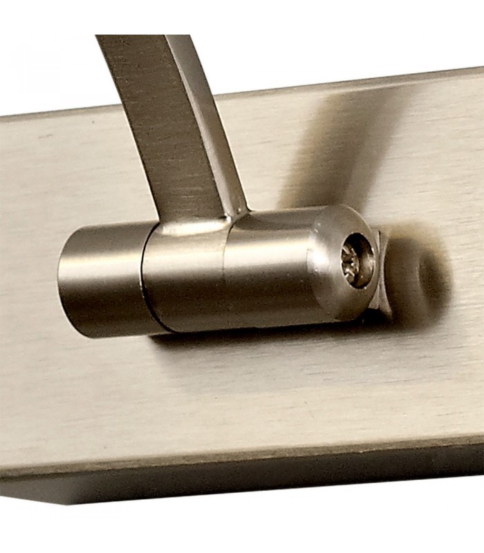 Large 1 Arm Wall Lamp, Picture Light, 1 x 10W LED, 3000K, 850lm, Satin Nickel - 5
