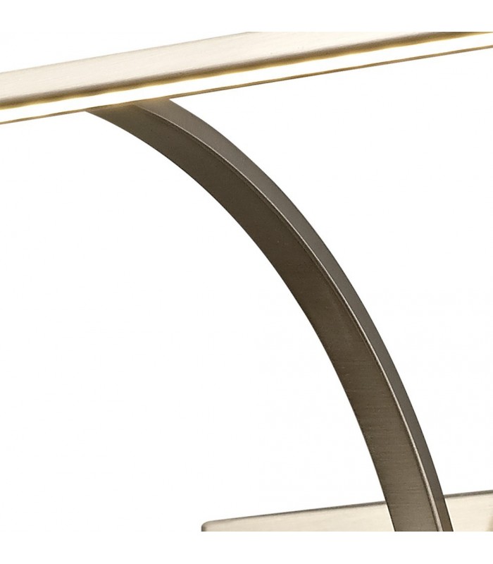 Large 1 Arm Wall Lamp, Picture Light, 1 x 10W LED, 3000K, 850lm, Satin Nickel - 7