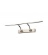 Small 2 Arm Wall Lamp, Picture Light, 1 x 14W LED, 3000K, 1070lm, Satin Nickel - 3