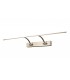 Large 2 Arm Wall Lamp, Picture Light, 1 x 16W LED, 3000K, 1200lm, Satin Nickel - 1