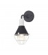 Wall Lamp, 1 Light E27, IP65, Anthracite, Matt White - 1