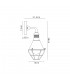 Wall Lamp, 1 Light E27, IP65, Anthracite, Matt White - 2
