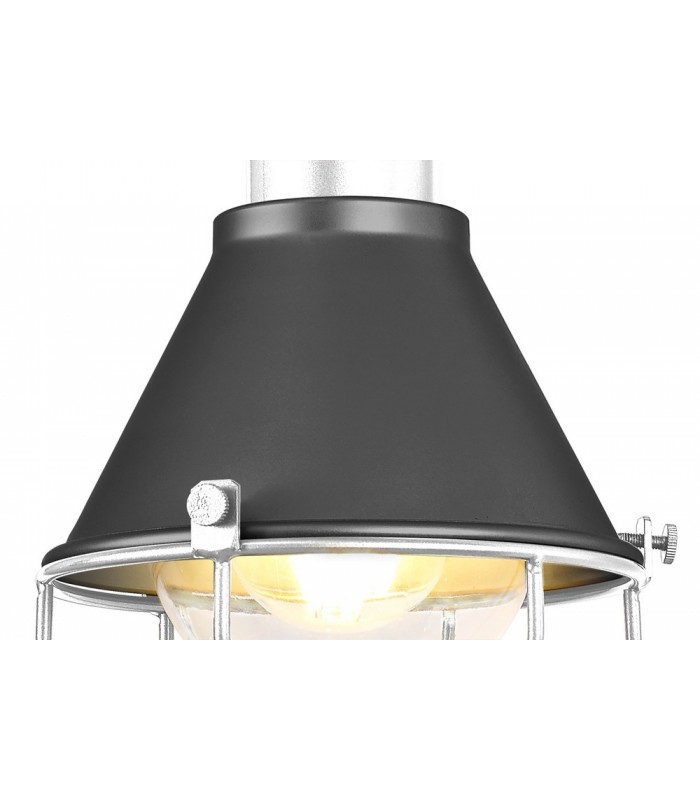 Wall Lamp, 1 Light E27, IP65, Anthracite, Matt White - 6