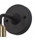 Wall Lamp, 1 Light E27, IP65, Matt Black, Brushed Bronze - 4