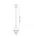 Ceiling Pendant, 1 Light E27, IP65, Matt Black, Brushed Bronze - 2
