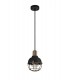 Ceiling Pendant, 1 Light E27, IP65, Matt Black, Brushed Bronze - 3