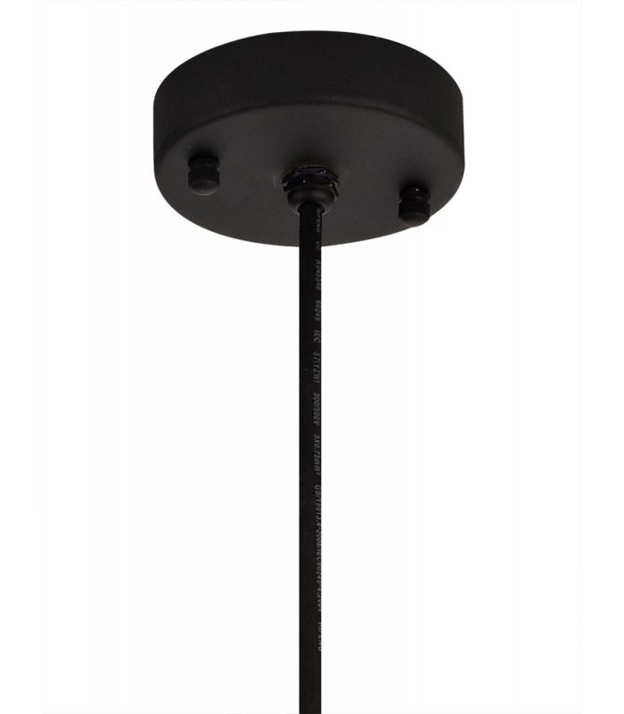 Ceiling Pendant, 1 Light E27, IP65, Matt Black, Brushed Bronze - 4
