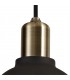 Ceiling Pendant, 1 Light E27, IP65, Matt Black, Brushed Bronze - 5