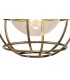 Ceiling Pendant, 1 Light E27, IP65, Matt Black, Brushed Bronze - 8