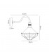 Wall Lamp, 1 Light E27, IP65, Anthracite, Matt White - 2