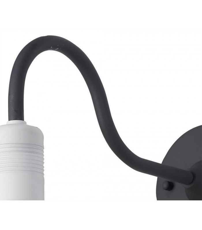 Wall Lamp, 1 Light E27, IP65, Anthracite, Matt White - 6