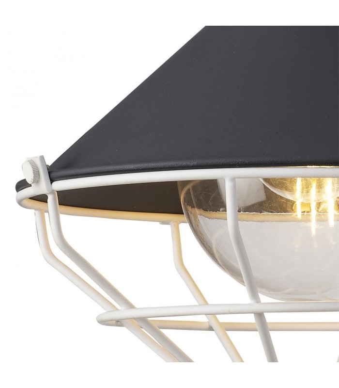 Wall Lamp, 1 Light E27, IP65, Anthracite, Matt White - 8