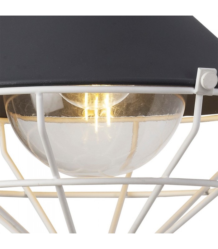 Wall Lamp, 1 Light E27, IP65, Anthracite, Matt White - 9