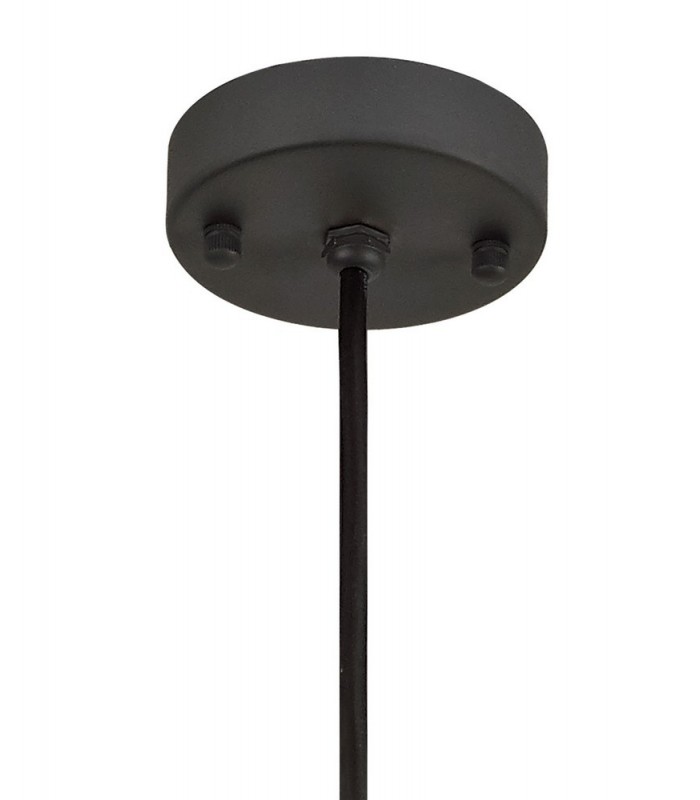 Ceiling Pendant, 1 Light E27, IP65, Anthracite, Matt White - 4