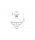 Semi-Flush Ceiling, 1 Light E27, IP65, Anthracite, Matt White - 2