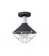 Semi-Flush Ceiling, 1 Light E27, IP65, Anthracite, Matt White - 3