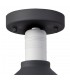Semi-Flush Ceiling, 1 Light E27, IP65, Anthracite, Matt White - 4