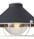 Semi-Flush Ceiling, 1 Light E27, IP65, Anthracite, Matt White - 8