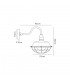 Wall Lamp, 1 Light E27, IP65, Matt Black, Antique Brass - 2