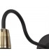 Wall Lamp, 1 Light E27, IP65, Matt Black, Antique Brass - 5