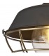 Wall Lamp, 1 Light E27, IP65, Matt Black, Antique Brass - 7