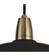 Ceiling Pendant, 1 Light E27, IP65, Matt Black, Antique Brass - 5