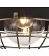 Ceiling Pendant, 1 Light E27, IP65, Matt Black, Antique Brass - 7