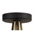 Semi-Flush Ceiling, 1 Light E27, IP65, Matt Black, Antique Brass - 4