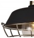 Semi-Flush Ceiling, 1 Light E27, IP65, Matt Black, Antique Brass - 6