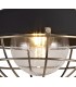 Semi-Flush Ceiling, 1 Light E27, IP65, Matt Black, Antique Brass - 7