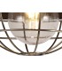 Semi-Flush Ceiling, 1 Light E27, IP65, Matt Black, Antique Brass - 9
