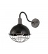 Wall Lamp, 1 Light E27, IP65, Matt Black, Grey - 3
