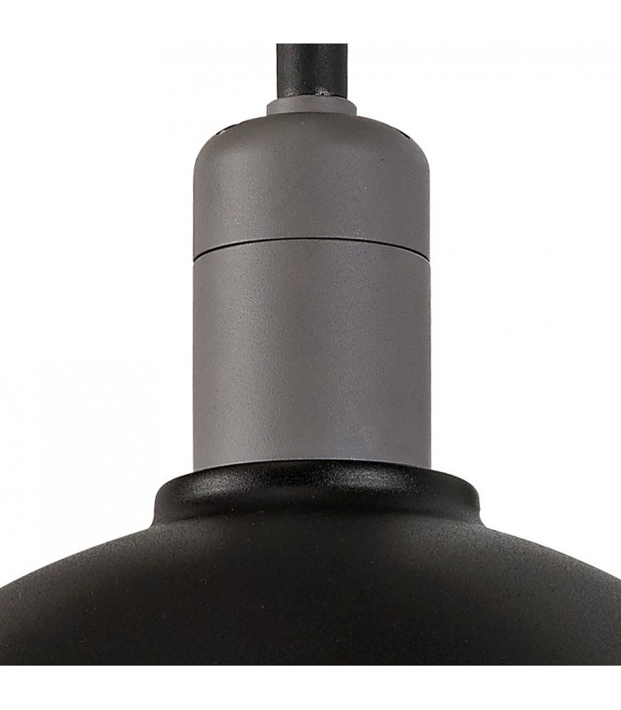 Wall Lamp, 1 Light E27, IP65, Matt Black, Grey - 6
