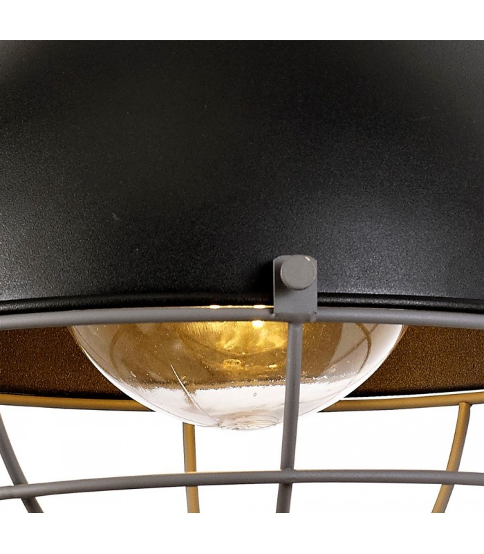 Wall Lamp, 1 Light E27, IP65, Matt Black, Grey - 8