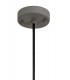 Ceiling Pendant, 1 Light E27, IP65, Matt Black, Grey - 4
