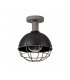 Ceiling, 1 Light E27, IP65, Matt Black, Grey - 3