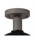Ceiling, 1 Light E27, IP65, Matt Black, Grey - 4