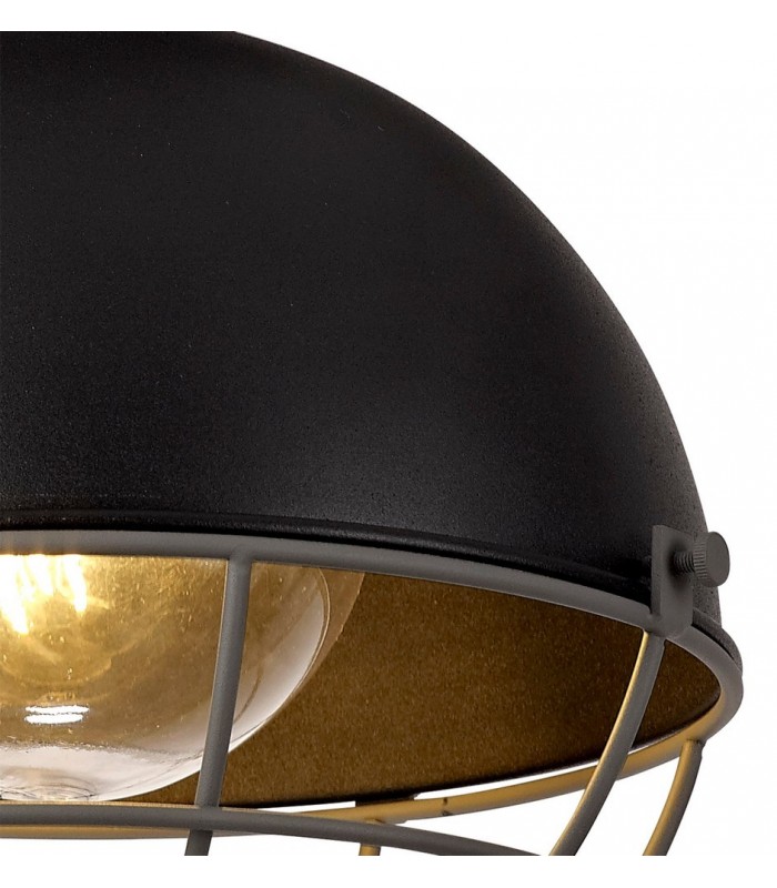 Ceiling, 1 Light E27, IP65, Matt Black, Grey - 6