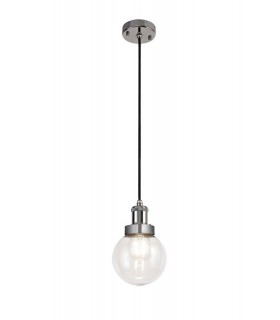 Ceiling Pendant 1 Light E27 IP65 Exterior Titanium Silver, Polished Chrome - 1